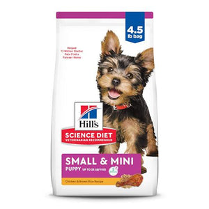 Hill's Science Diet Small Breed Dry Dog Food Chicken Meal and Brown Rice 4.5 lb Bag