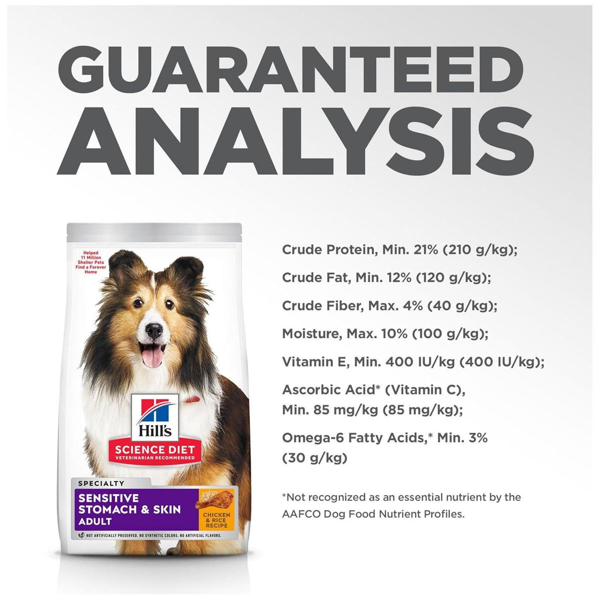 Hill's Science Diet Sensitive Stomach And Skin, Adult 1-6, Stomach And Skin Sensitivity Support, Dry Dog Food, Chicken Recipe, 36 Lb Bag,