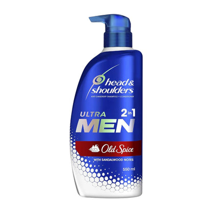 Head & Shoulders Ultra Men Old Spice 2-In-1 Anti-Dandruff Shampoo + Conditioner 550ml,4902430857338,