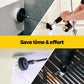 Holikme 6Pack Drill Brush Power Scrubber Cleaning Brush Extended Long Attachment Set All Purpose Drill Scrub Brushes Kit For Grout, Floor, Tub, Shower, Tile, Bathroom And Kitchen Surface White,