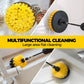 Holikme 6Pack Drill Brush Power Scrubber Cleaning Brush Extended Long Attachment Set All Purpose Drill Scrub Brushes Kit For Grout, Floor, Tub, Shower, Tile, Bathroom Scrub Brush Green,