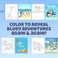 Bluey Aqua Art Kit by Horizon Group, No Mess Water Reveal Pages with Pen, Activity Toy for Ages 3+