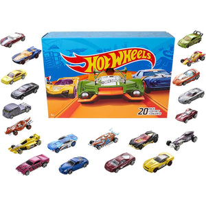 Hot Wheels Toy Cars And Trucks 20 Pack, Set Of 20 1:64 Scale Vehicles For Play Or Display, Instant Collection (Styles May Vary),