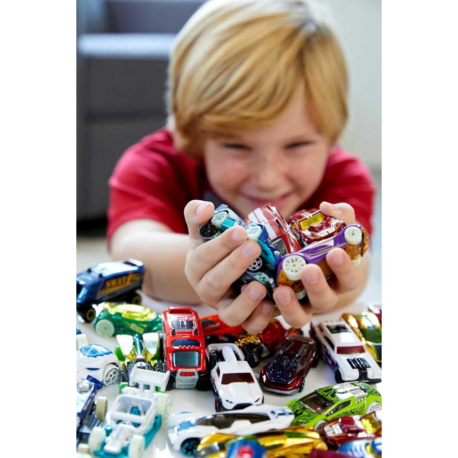 Hot Wheels Toy Trucks And Cars, 50-Pack, Set Of 50 1:64 Scale Individually Packaged Vehicles, Instant Collection (Styles May Vary) (Amazon Exclusive),