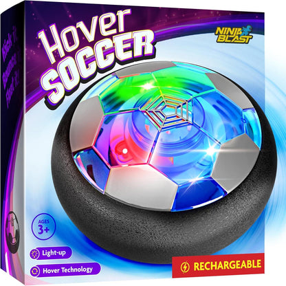 Hover Soccer Ball Indoor Toy for Boys Ages 6 to 12 Birthday Light Up Air Soccer Game Single Pack