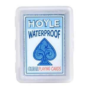 Hoyle Waterproof Playing Cards Clear Plastic Deck for Outdoor and Pool Use