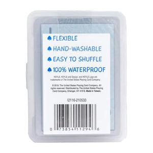 Hoyle Waterproof Playing Cards Clear Plastic Deck for Outdoor and Pool Use