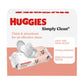 Huggies Simply Clean Fragrance-Free Baby Wipes, Unscented Diaper Wipes, 11 Flip-Top Packs (704 Wipes Total),