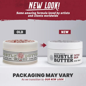 Hustle Butter Deluxe Hustle Butter Tattoo Aftercare 5oz Tattoo Balm, Heals + Protects New Tattoos And Rejuvenates Older Tattoos - 100% Vegan Cream No-Petroleum