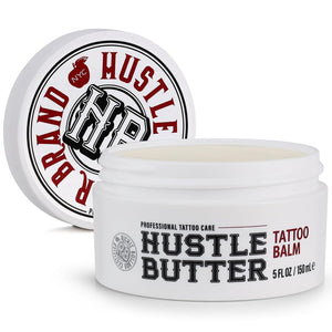 Hustle Butter Deluxe Hustle Butter Tattoo Aftercare 5oz Tattoo Balm, Heals + Protects New Tattoos And Rejuvenates Older Tattoos - 100% Vegan Cream No-Petroleum