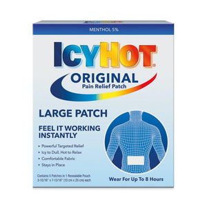 Icy Hot Original Pain Relief Large Patch 5 Count