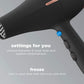 CONAIR INFINITIPRO BY CONAIR Hair Dryer With Diffuser | AC Motor Pro Hair Dryer With Ceramic Technology | Includes Diffuser And Concentrator | Black | Packaging May Vary