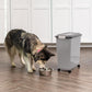 IRIS USA Airtight Pet Food Storage Container with Wheels, Built-in Scoop, Holds 40 lbs, Gray, BPA-Free