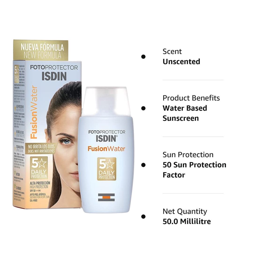 ISDIN Fotoprotector Fusion Water SPF 50 Sunscreen 50ml