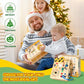 Iabedi Busy Board Montessori Toy for Toddlers Ages 1 to 3 Medium Yellow Wooden Sensory Travel Toy Gift