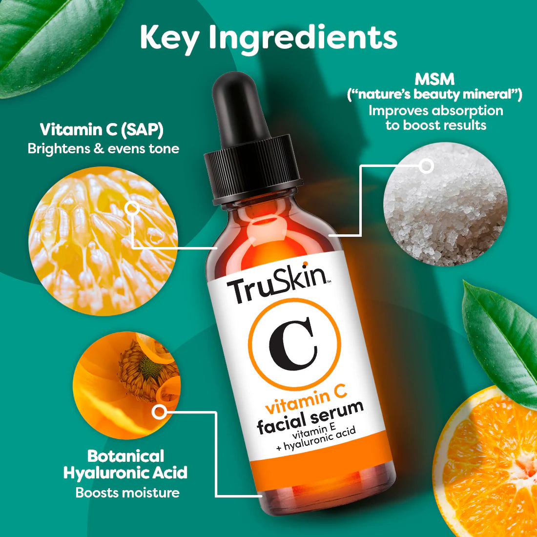 TruSkin Vitamin C Facial Serum 60ml,850001641333