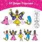 Imagimake Window Art Princess Suncatcher Kit for Girls Ages 6 to 12 Arts and Crafts Unicorn Gift