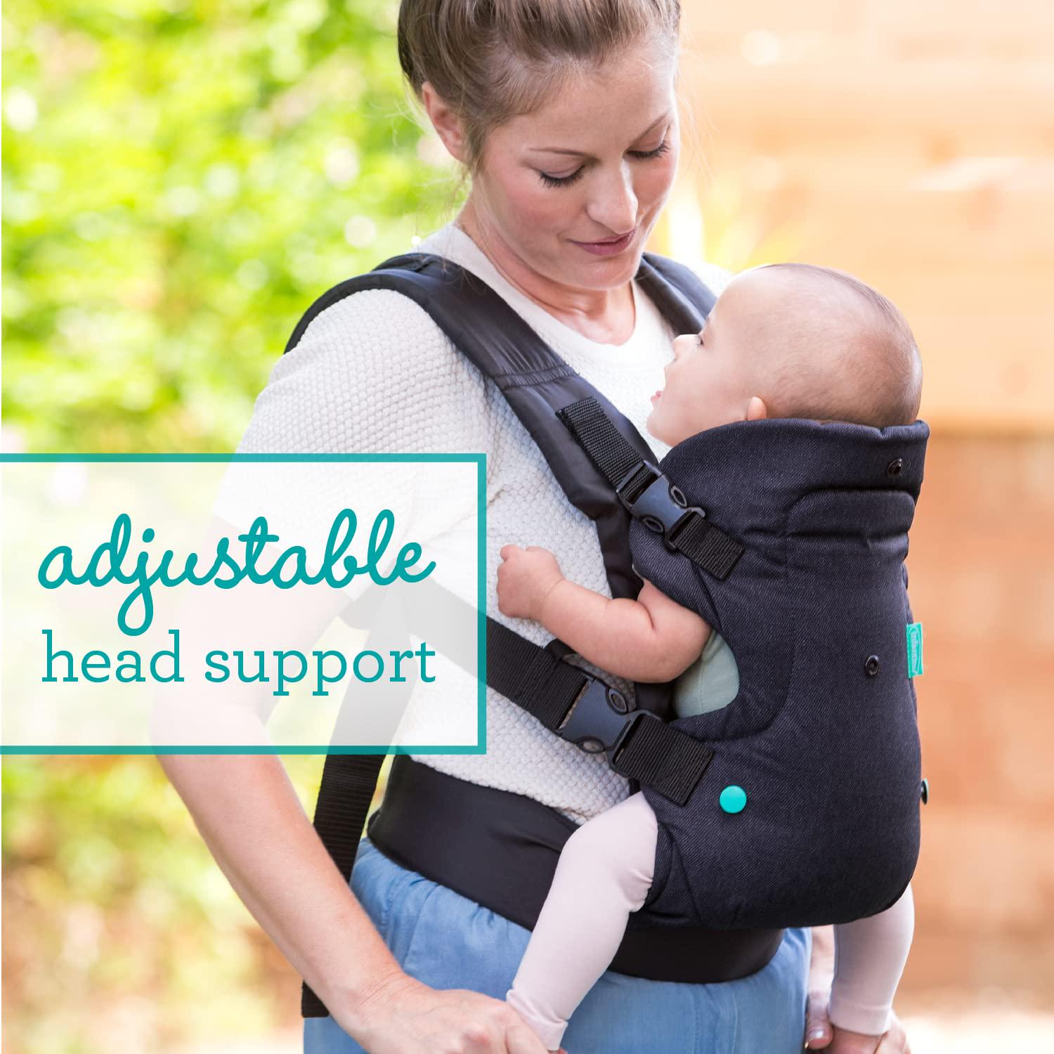 Infantino Flip 4-in-1 Carrier - Ergonomic For Newborns And Older Babies 8-32 Lbs,