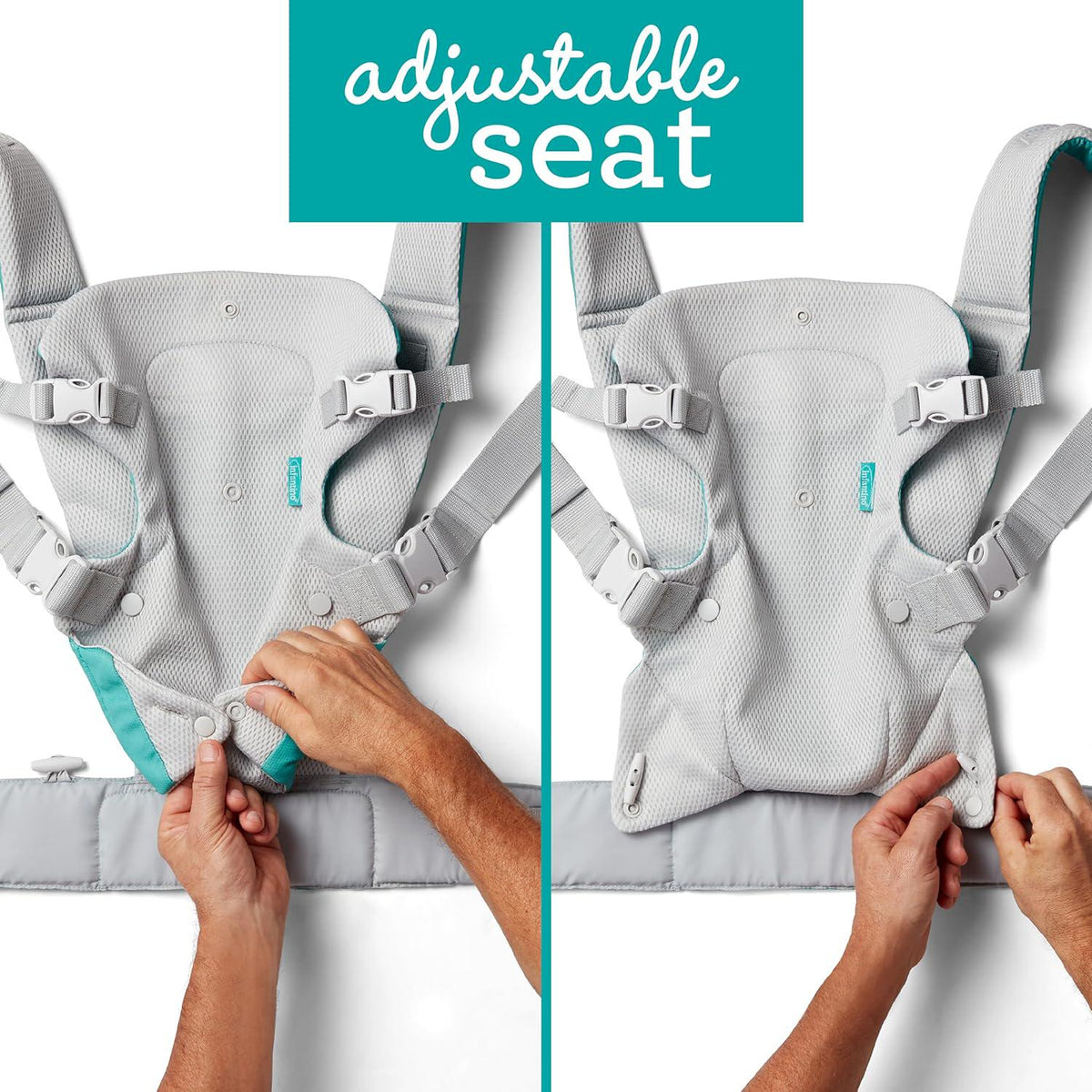 Infantino Flip 4-in-1 Light And Airy Convertible Carrier - Breathable, 4 Positions, Lumbar Support,
