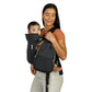 Infantino Flip 4-in-1 Convertible Baby Carrier And Crossbody Diaper Bag - Grow-with-Me Carrier With Attachable Crossbody Diaper Bag, Black And Gold, 2-Piece Set,
