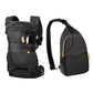 Infantino Flip 4-in-1 Convertible Baby Carrier And Crossbody Diaper Bag - Grow-with-Me Carrier With Attachable Crossbody Diaper Bag, Black And Gold, 2-Piece Set,