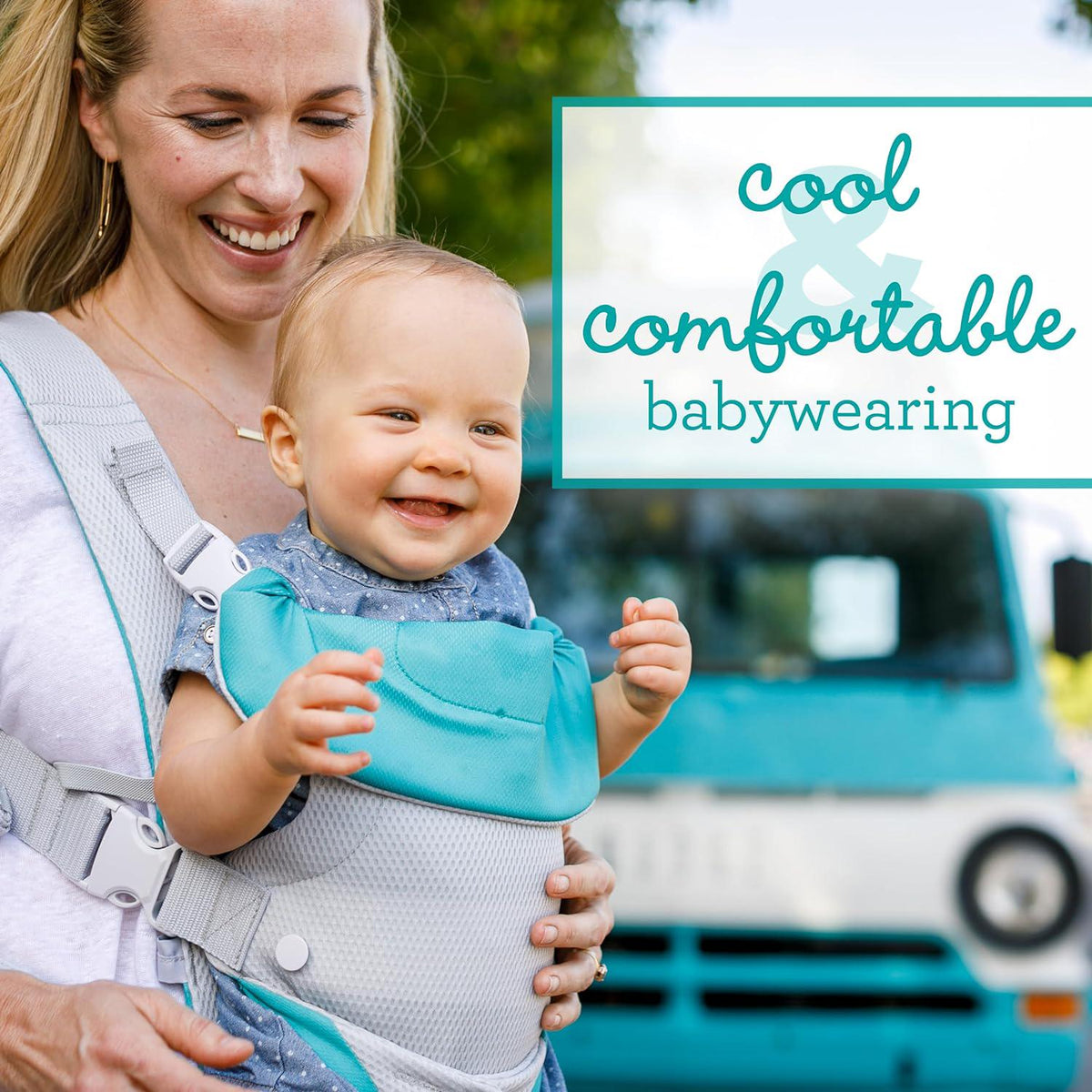Infantino Flip 4-in-1 Light And Airy Convertible Carrier - Breathable, 4 Positions, Lumbar Support,