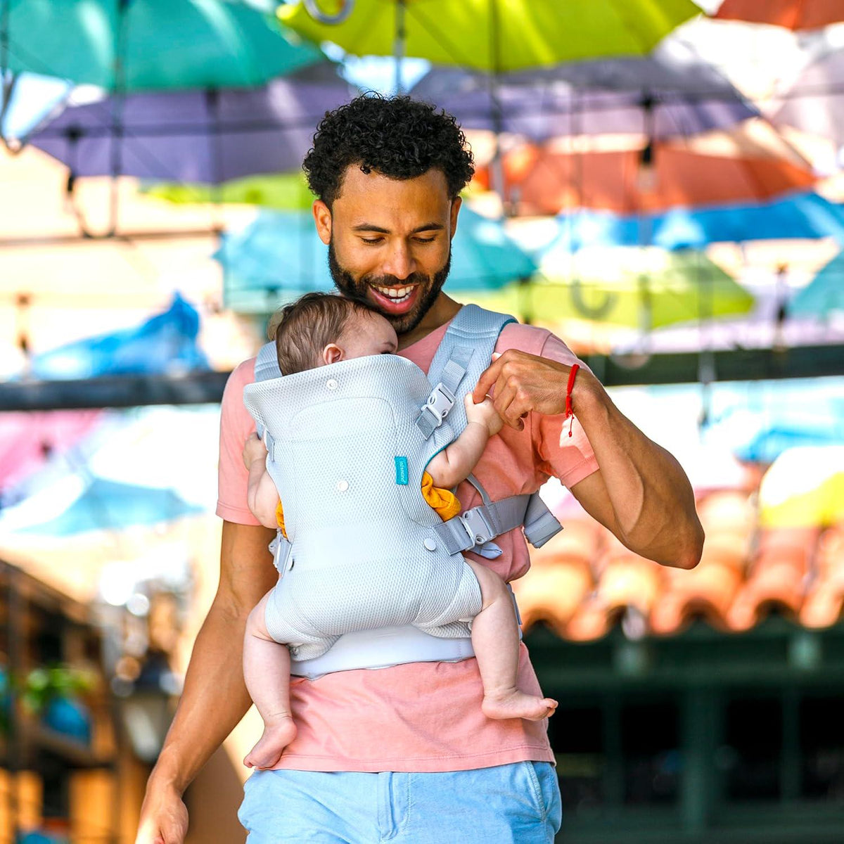 Infantino Flip 4-in-1 Light And Airy Convertible Carrier - Breathable, 4 Positions, Lumbar Support,