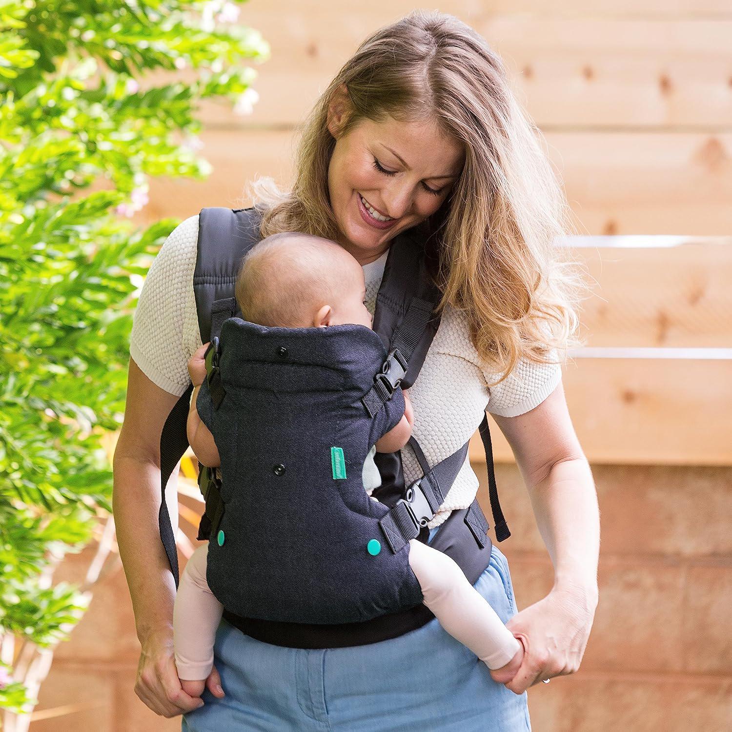 Infantino Flip 4-in-1 Carrier - Ergonomic For Newborns And Older Babies 8-32 Lbs,