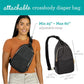Infantino Flip 4-in-1 Convertible Baby Carrier And Crossbody Diaper Bag - Grow-with-Me Carrier With Attachable Crossbody Diaper Bag, Black And Gold, 2-Piece Set,