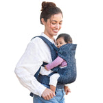 Infantino Flip Advanced 4-in-1 Carrier - Ergonomic, Convertible, Face-in And Face-Out Front And Back Carry For Newborns And Older Babies 8-32 Lbs, Floral Navy,