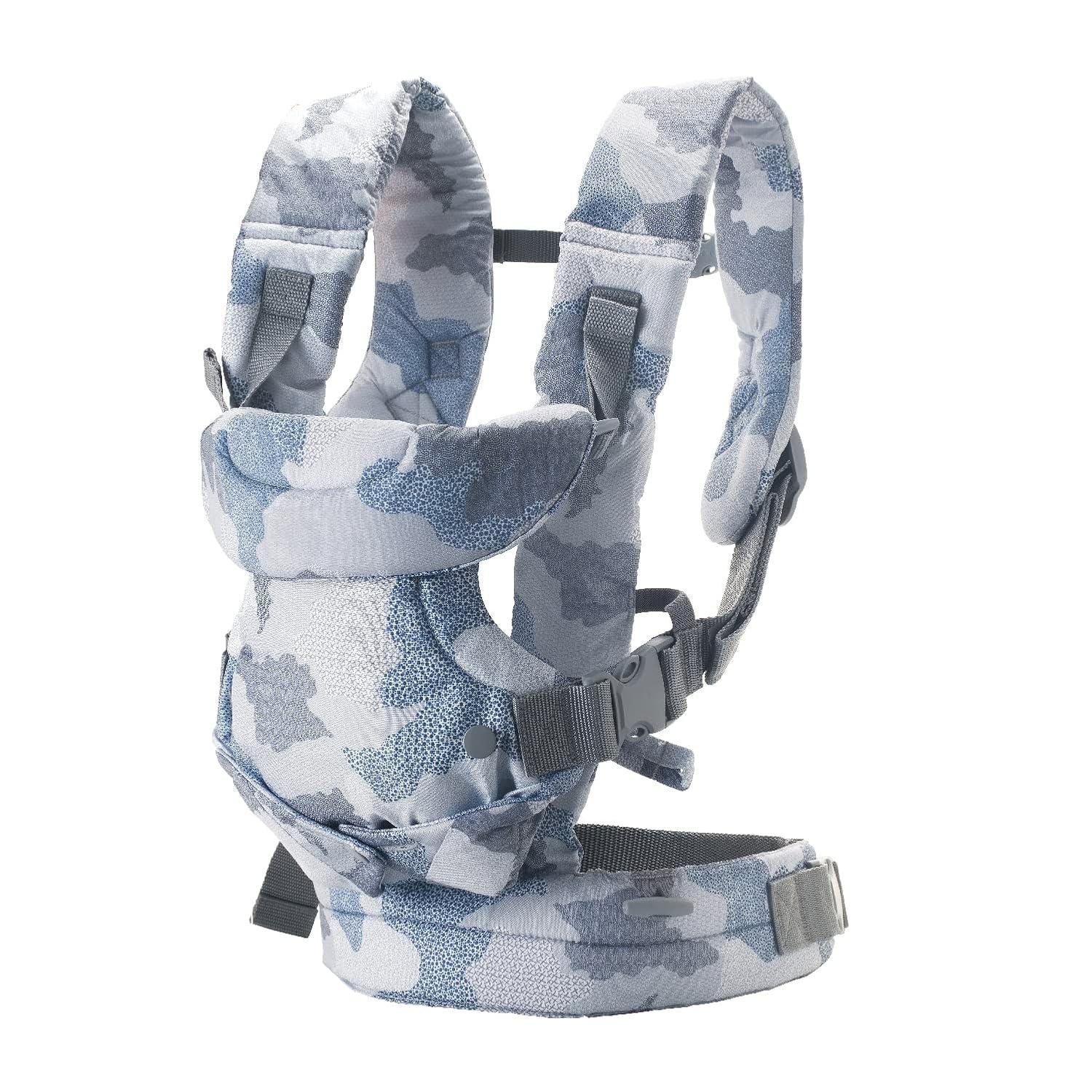 Infantino Flip Advanced 4-in-1 Carrier - Ergonomic, Convertible, Face-in And Face-Out Front And Back Carry For Newborns And Older Babies 8-32 Lbs, Camo,