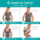Infantino Flip Advanced 4-in-1 Carrier - Ergonomic, Convertible, Face-in And Face-Out Front And Back Carry For Newborns And Older Babies 8-32 Lbs, Floral Navy,