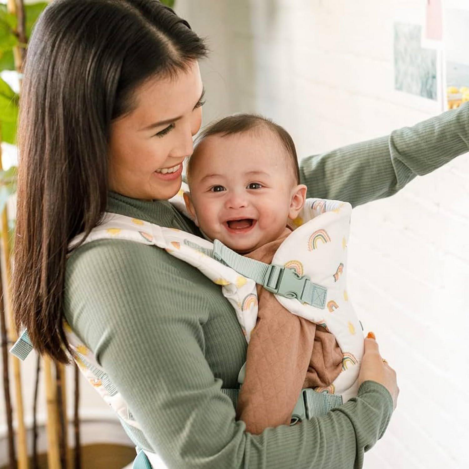 Infantino Flip Advanced 4-in-1 Carrier - Ergonomic, Convertible, Face-in And Face-Out Front And Back Carry For Newborns And Older Babies 8-32 Lbs, Rainbow,