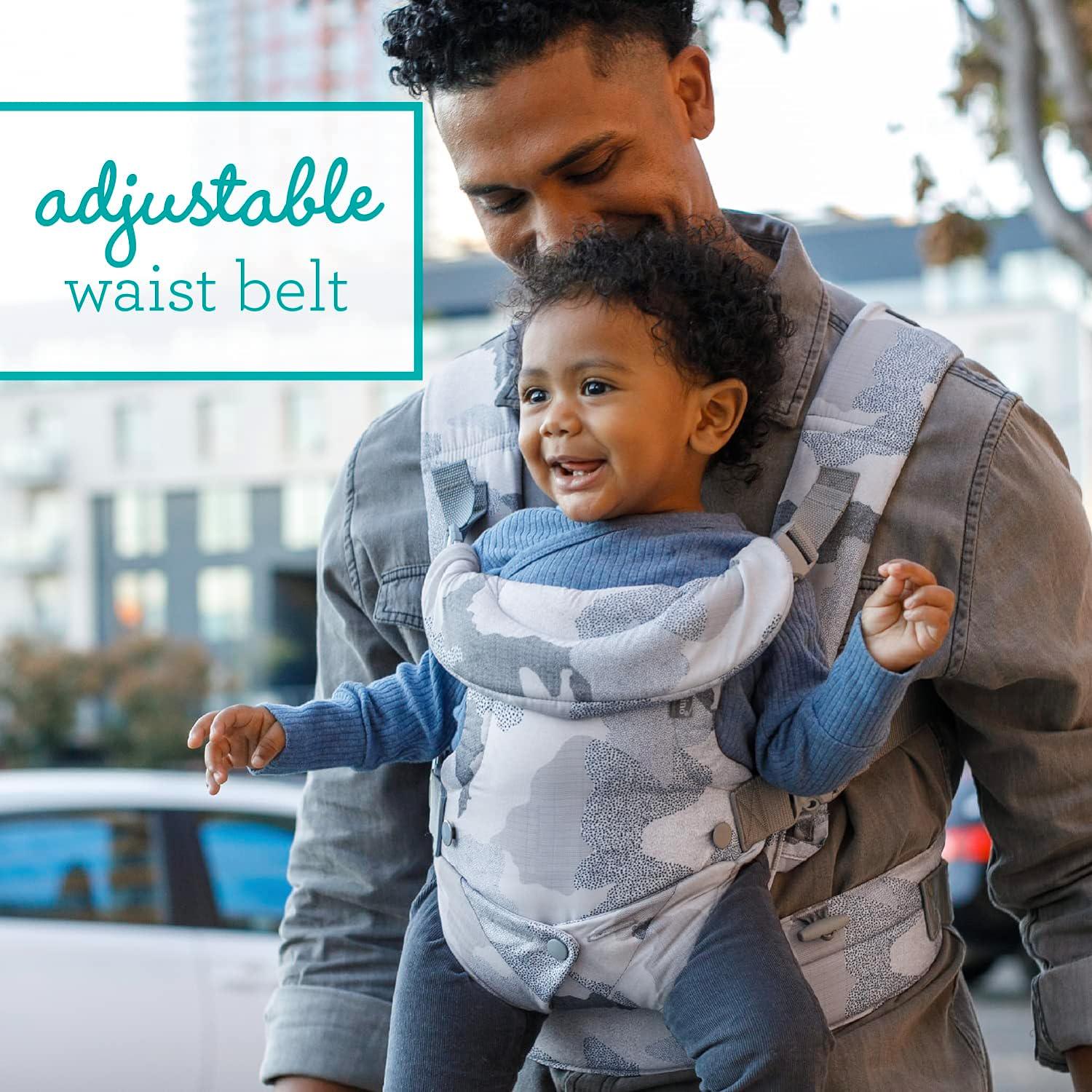 Infantino Flip Advanced 4-in-1 Carrier - Ergonomic, Convertible, Face-in And Face-Out Front And Back Carry For Newborns And Older Babies 8-32 Lbs, Camo,