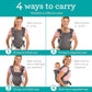 Infantino Flip Advanced 4-in-1 Carrier - Ergonomic, Convertible, Face-in And Face-Out Front And Back Carry For Newborns And Older Babies 8-32 Lbs, Rainbow,