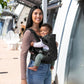 Infantino Flip Advanced 4-in-1 Carrier - Ergonomic, Convertible, Face-in And Face-Out Front And Back Carry For Newborns And Older Babies 8-32 Lbs, Black And Gray Leopard,