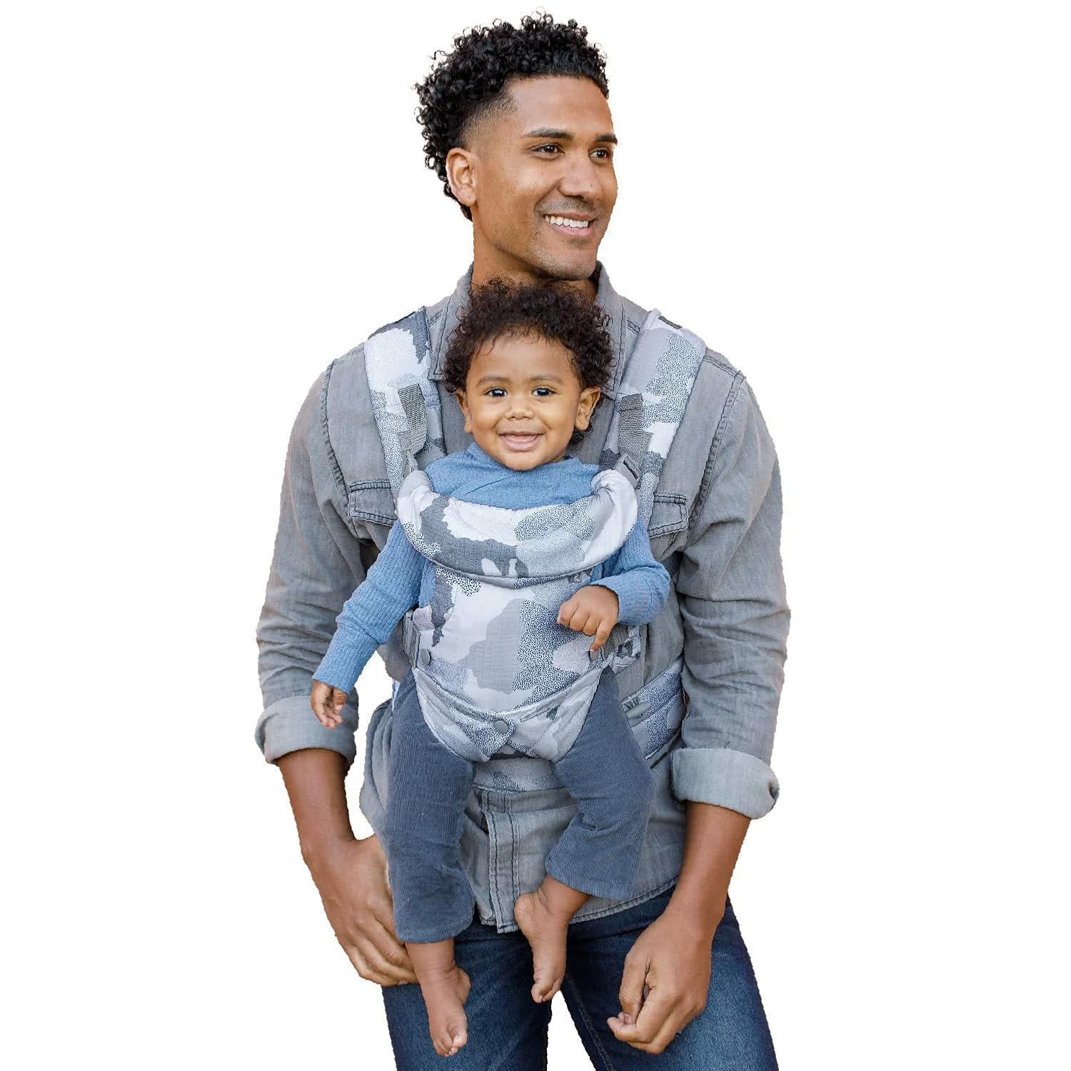 Infantino Flip Advanced 4-in-1 Carrier - Ergonomic, Convertible, Face-in And Face-Out Front And Back Carry For Newborns And Older Babies 8-32 Lbs, Camo,