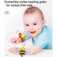 Infinno Baby Wrist Rattle and Foot Finder Set 0–12 Months Garden Bug Series Development Toys for Newborn Boys and Girls