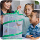 Insect Lore Butterfly Garden Kit STEM Activity with 10 Live Caterpillars Habitat Feeder and Log