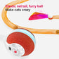 Interactive Cat Ball Toy 3rd Gen Orange Motion Activated Automatic Toy with Mesh Tail for Indoor Cats