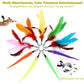 Interactive Cat Wand Toy with Retractable Rod and Feather Refills for Indoor Cat Play and Exercise
