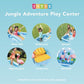 Intex Jungle Adventure Inflatable Kiddie Pool, 96"x78"x28", Sprayer, Slide & Splash Pad, Ages 2+