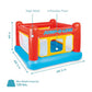 Intex Jump-O-Lene Inflatable Bounce House, Ages 3–6, Indoor/Outdoor Kids Trampoline with Net & Door
