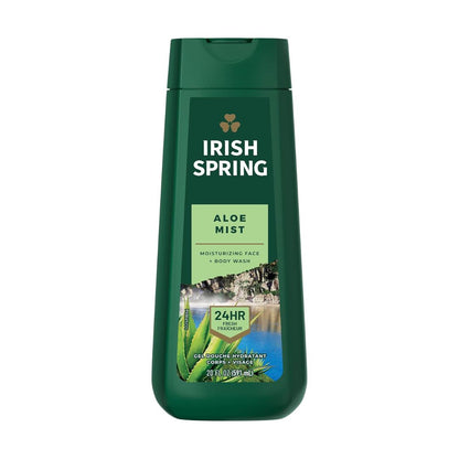 Irish Spring Aloe Mist Moisturizing Face + Body Wash 591ml