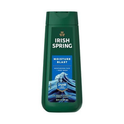 Irish Spring Moisture Blast Moisturizing Face + Body Wash 591ml