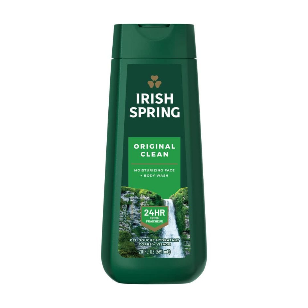 Irish Spring Original Clean Moisturizing Face + Body Wash 591ml