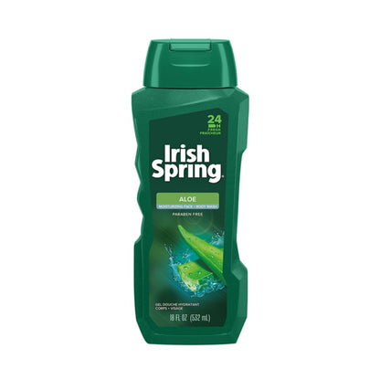 Irish Spring Aloe Moisturizing Face + Body Wash 532ml,035000269201,