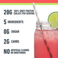 Isopure Isopure Clear Whey Isolate Protein Powder Infusions, Lactose Free, Gluten Free, Naturally Flavored, Watermelon Lime, 20g Protein Per Serving, 14.1 Oz, 16 Servings