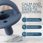 Itzy Ritzy Silicone Pacifiers For Newborn - Sweetie Soother Pacifiers Feature Collapsible Handle And Two Air Holes For Added Safety; For Ages Newborn And Up, Set Of 2 In Nautical Navy,