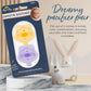 Itzy Ritzy Silicone Pacifiers For Newborn - Sweetie Soother Pacifiers Feature Collapsible Handle And Two Air Holes For Added Safety; For Ages Newborn And Up, Set Of 2 In Daffodil And Purple Diamond,